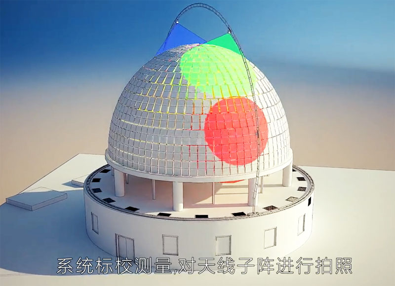 系統(tǒng)標校測量-隊天線子陣進行拍照